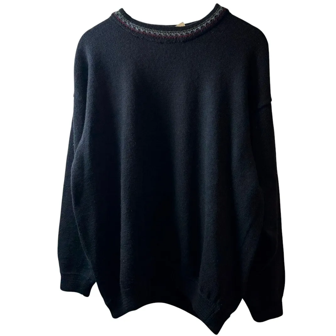 COOGI Australia Plain Wool Knit Sweater Made in Australia L