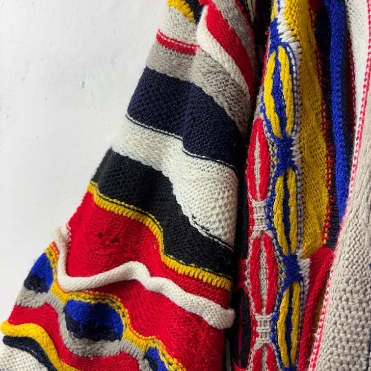 Bergati 3D Knit Sweater Syria Made 90s 2XL