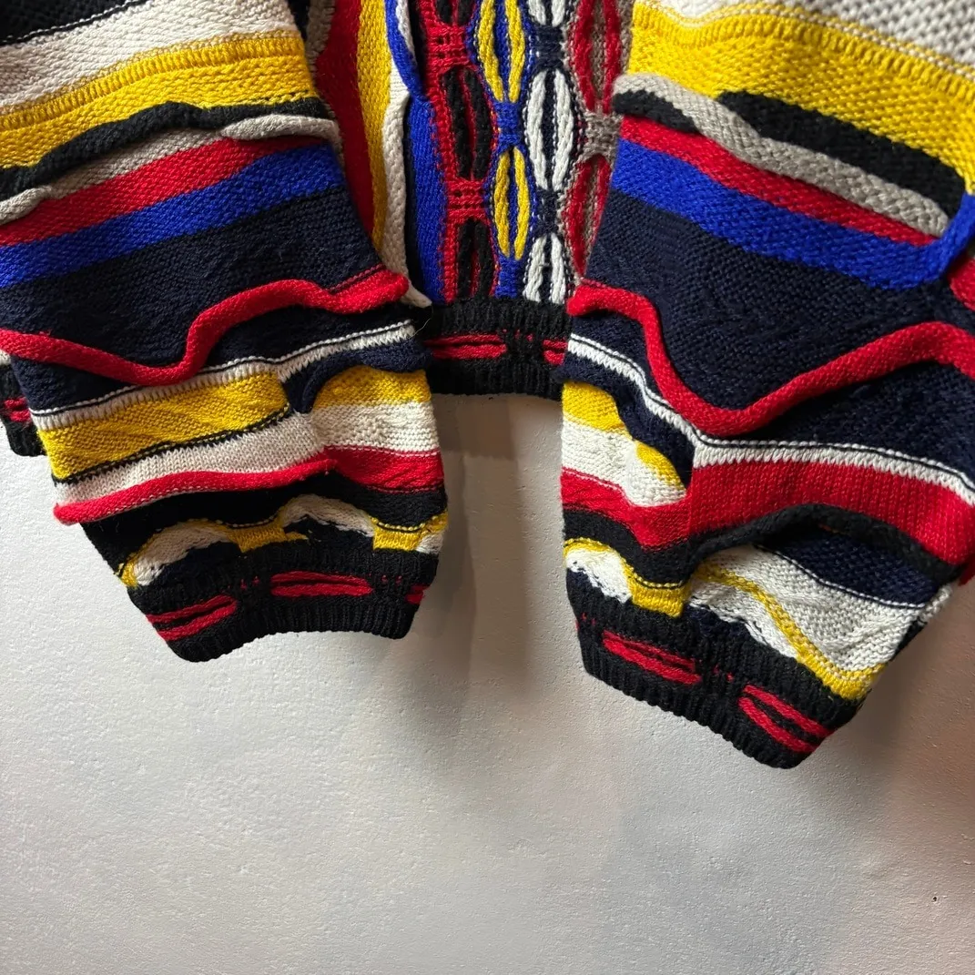 Bergati 3D Knit Sweater Syria Made 90s 2XL