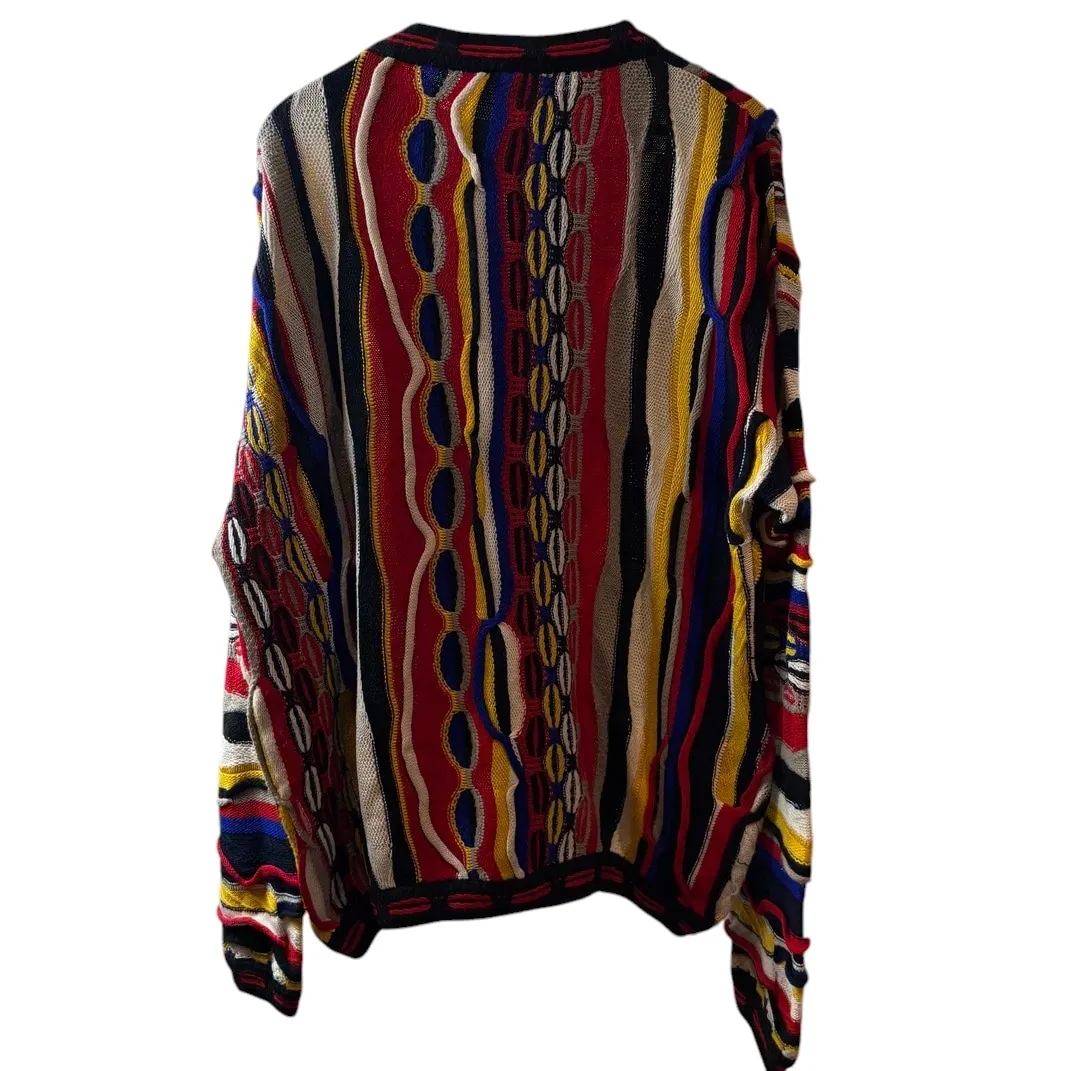 Bergati 3D Knit Sweater Syria Made 90s 2XL