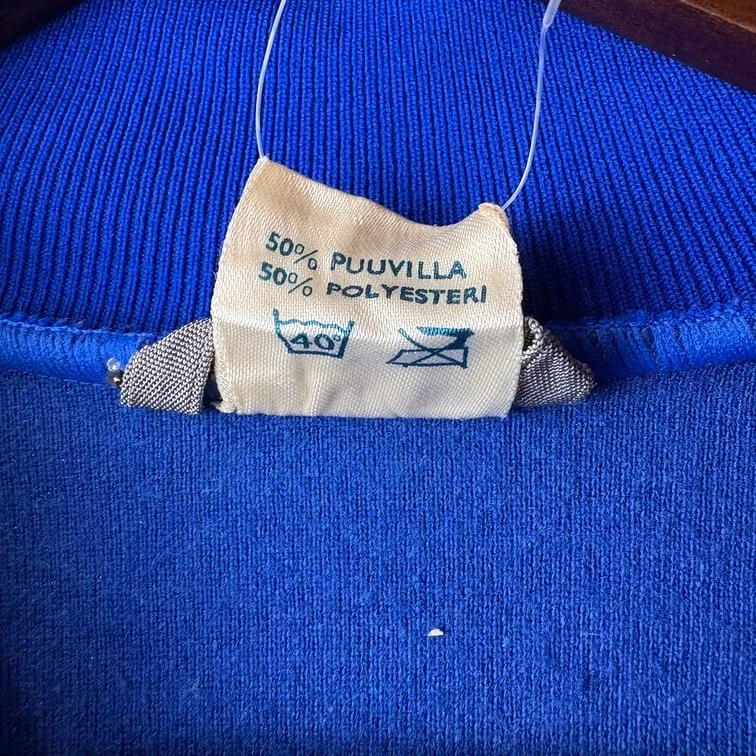 adidas Finland Track Jacket Blue×White Size 58