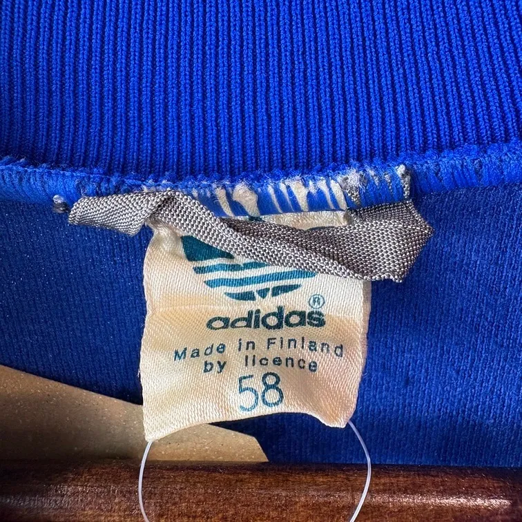 adidas Finland Track Jacket Blue×White Size 58