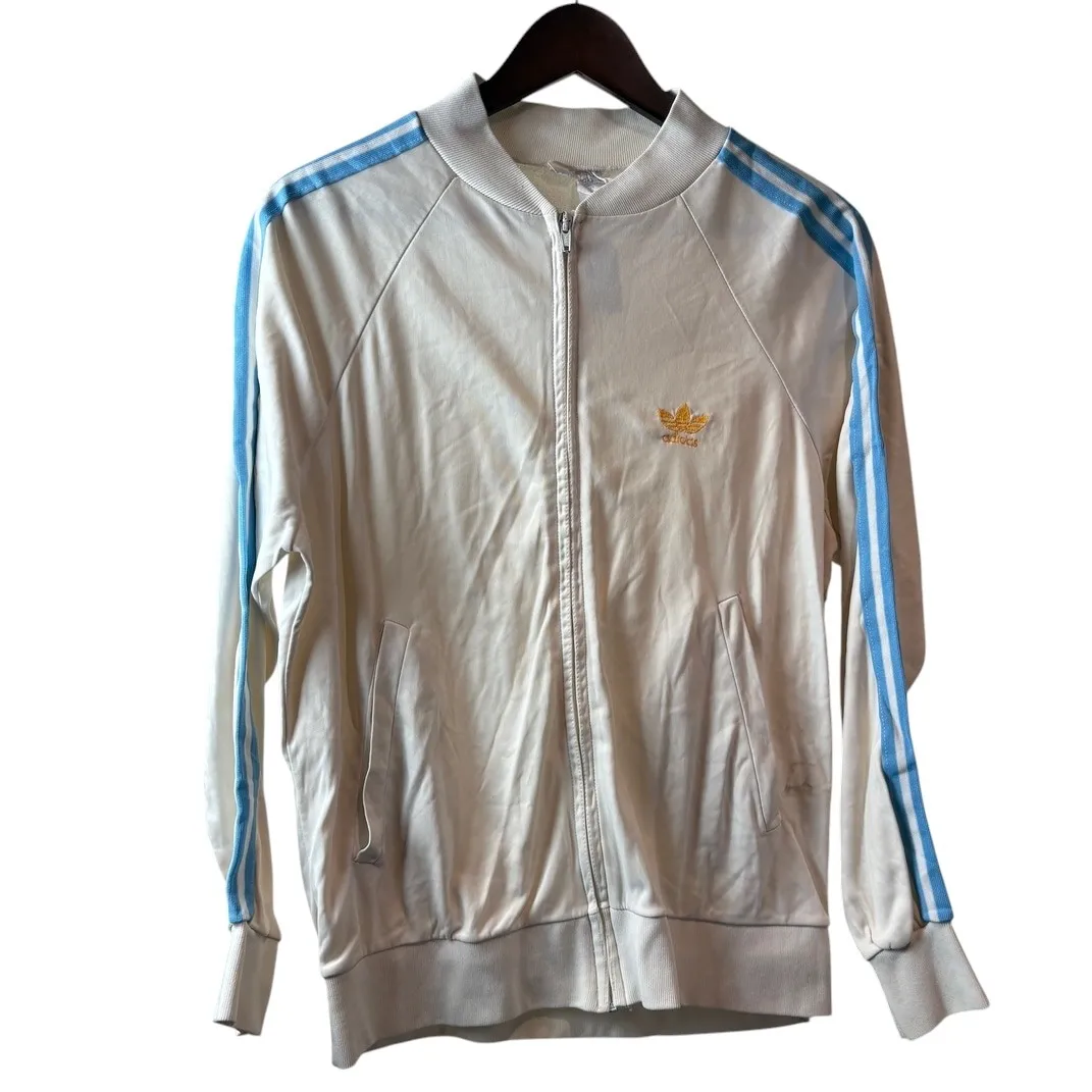 adidas ATP Track Jacket White×Light Blue France Vintage L相当
