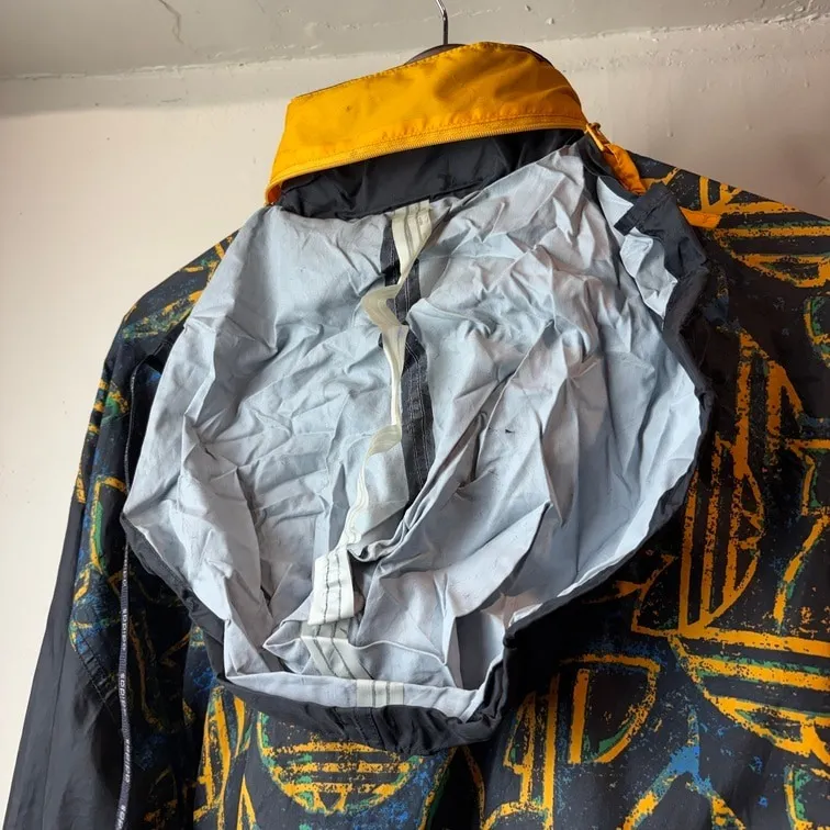 adidas All Over Print Nylon Jacket Packable Hood M