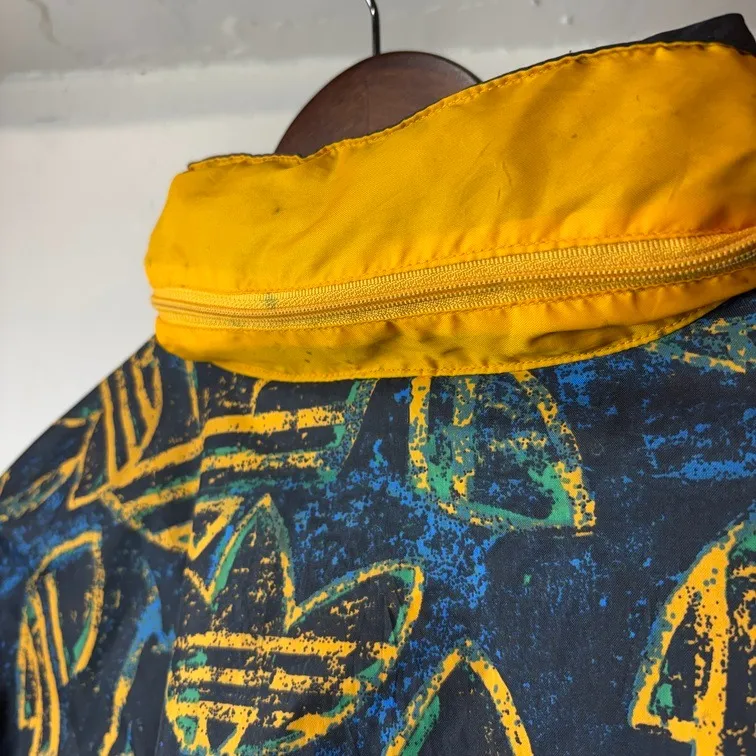 adidas All Over Print Nylon Jacket Packable Hood M