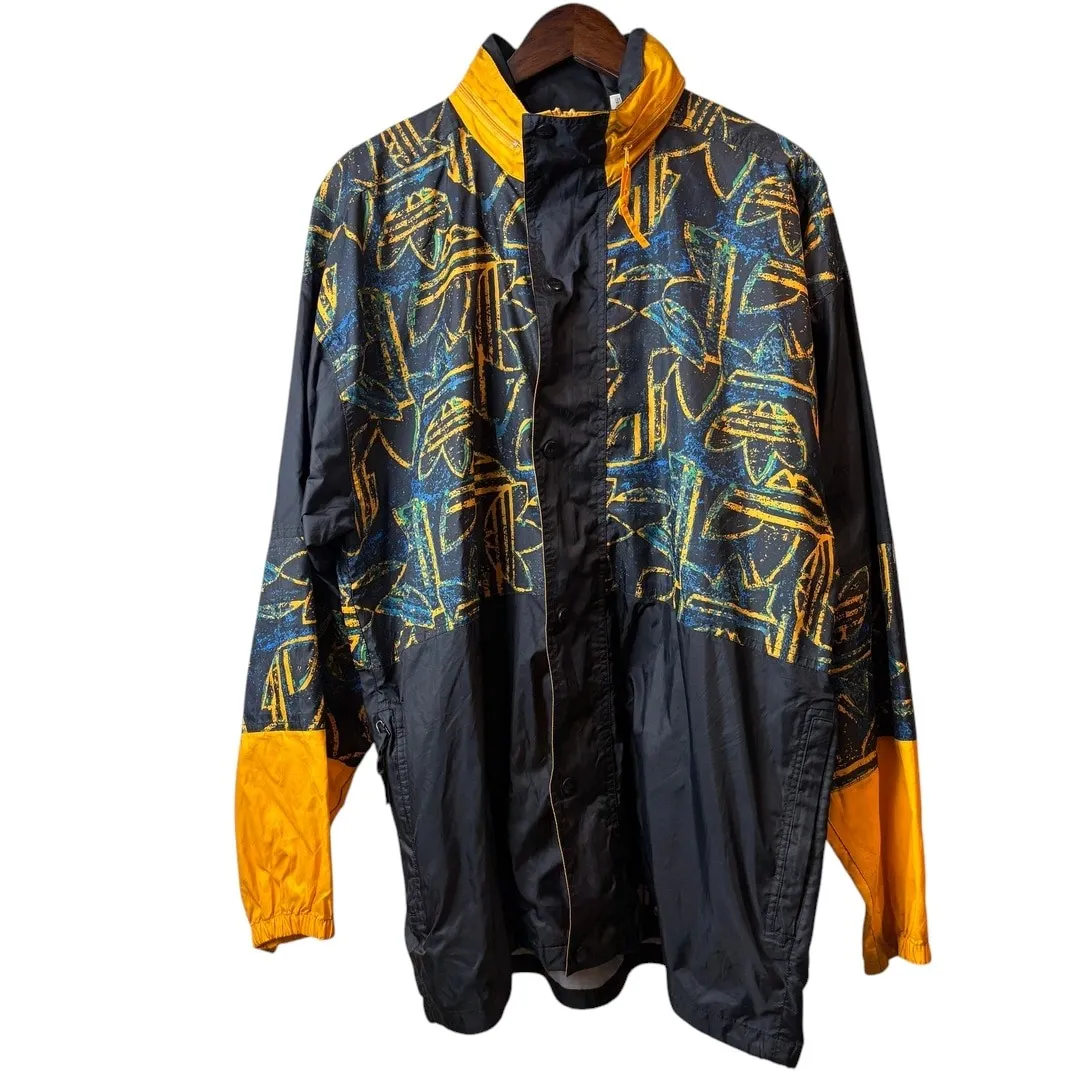 adidas All Over Print Nylon Jacket Packable Hood M