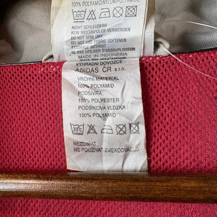 adidas Nylon Anorak Jacket 3-Stripes Half Zip XL