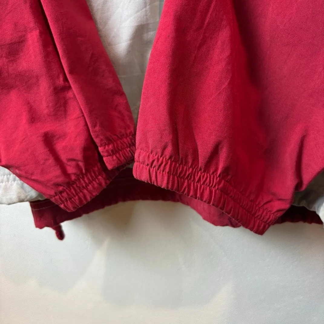 adidas Nylon Anorak Jacket 3-Stripes Half Zip XL