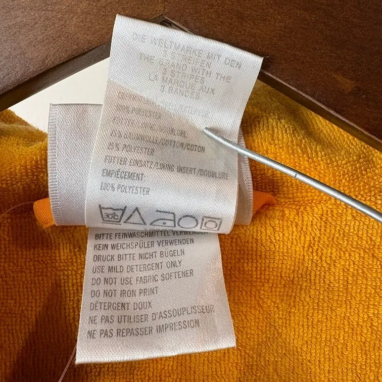 adidas Pattern Sleeve Nylon Jacket Orange×Pattern L