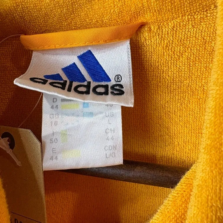 adidas Pattern Sleeve Nylon Jacket Orange×Pattern L