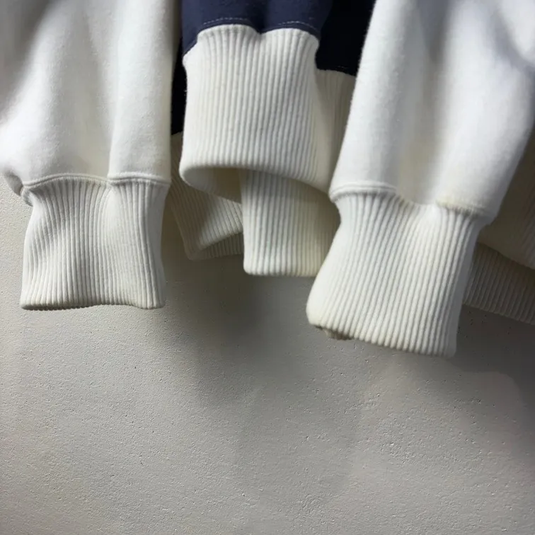 adidas Color Block Logo Sweatshirt Gold Print M-L