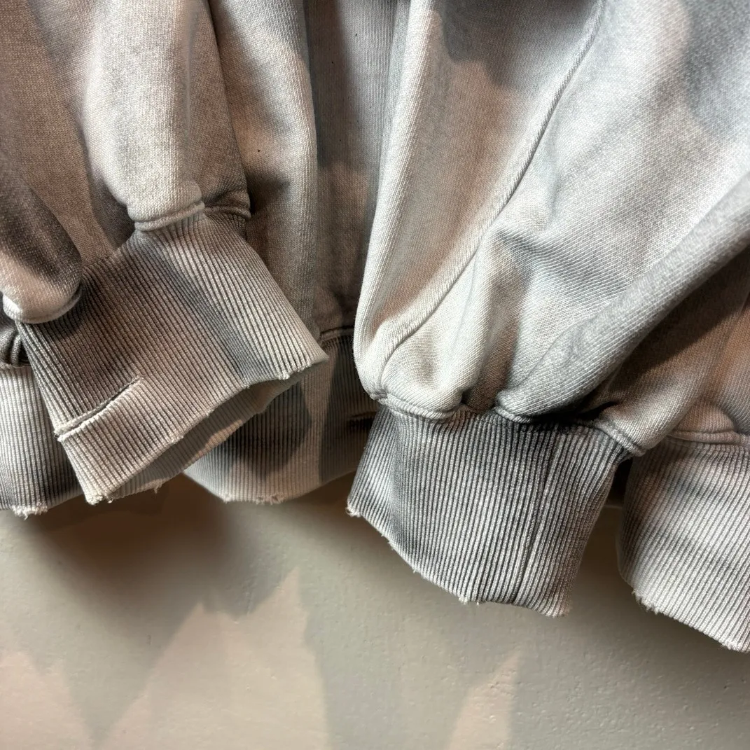 WELLDONE Logo Cut Out Sweatshirt Destroyed Size L