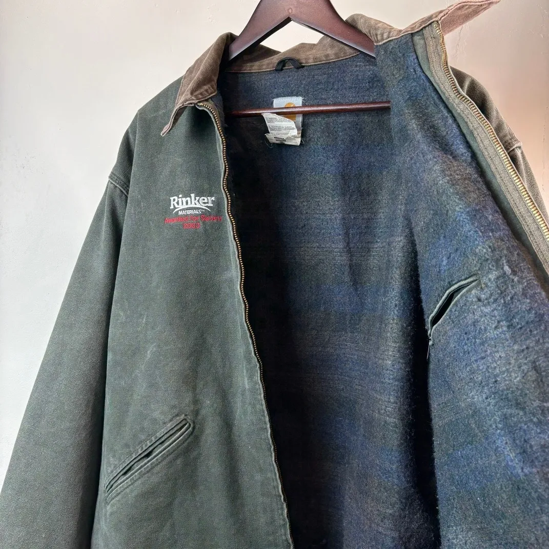 Carhartt Detroit Jacket J97MOS made in USA Rinker Materials XXL Tall