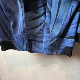 Y-3 All Over Botanical Print Sweatshirt Blue Graphic M