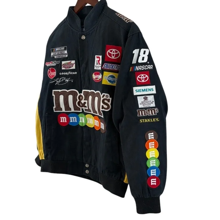 NASCAR M&M’s ジェフ・ハミルトン レーシングジャケット JH Design製 ブラック 刺繍 ワッペン