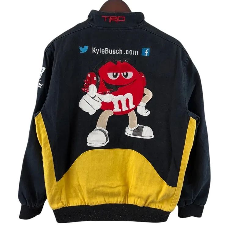NASCAR M&M’s ジェフ・ハミルトン レーシングジャケット JH Design製 ブラック 刺繍 ワッペン