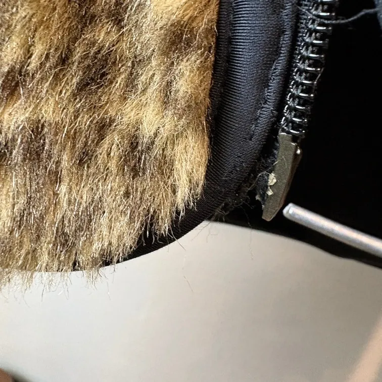 NEEDLES Sportswear Leopard Fleece Zip Jacket S