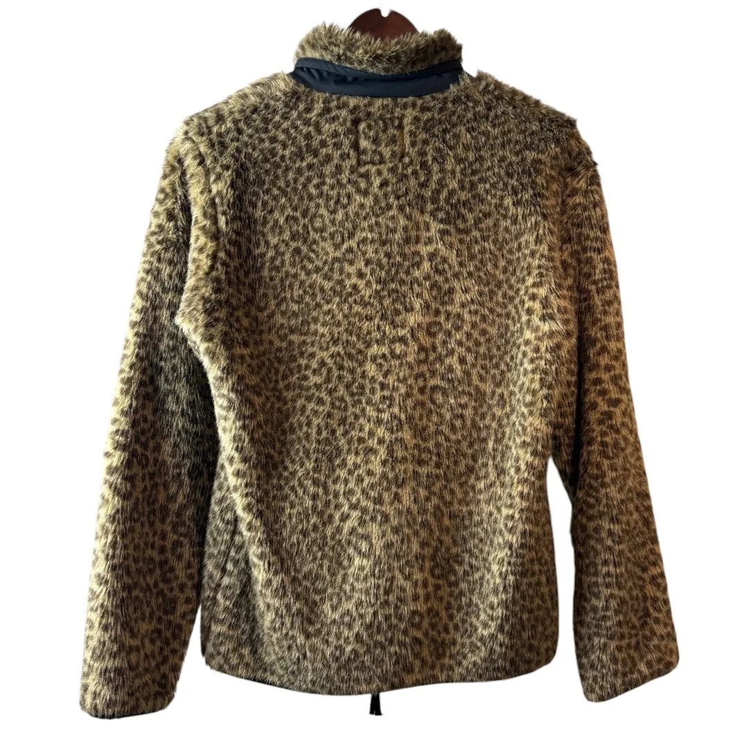 NEEDLES Sportswear Leopard Fleece Zip Jacket S