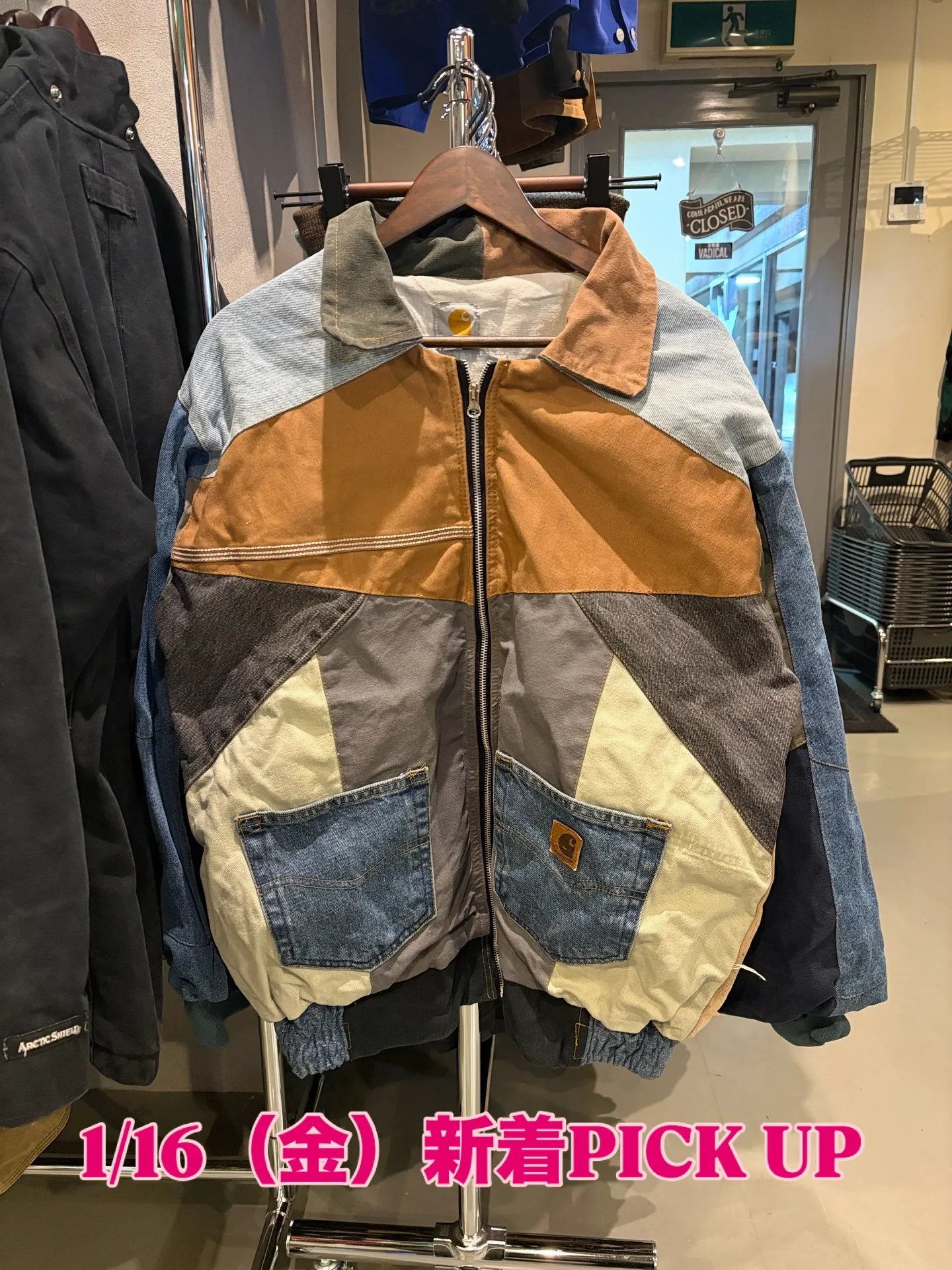 【商品紹介】Carhartt リメイク パッチワーク ワーク...