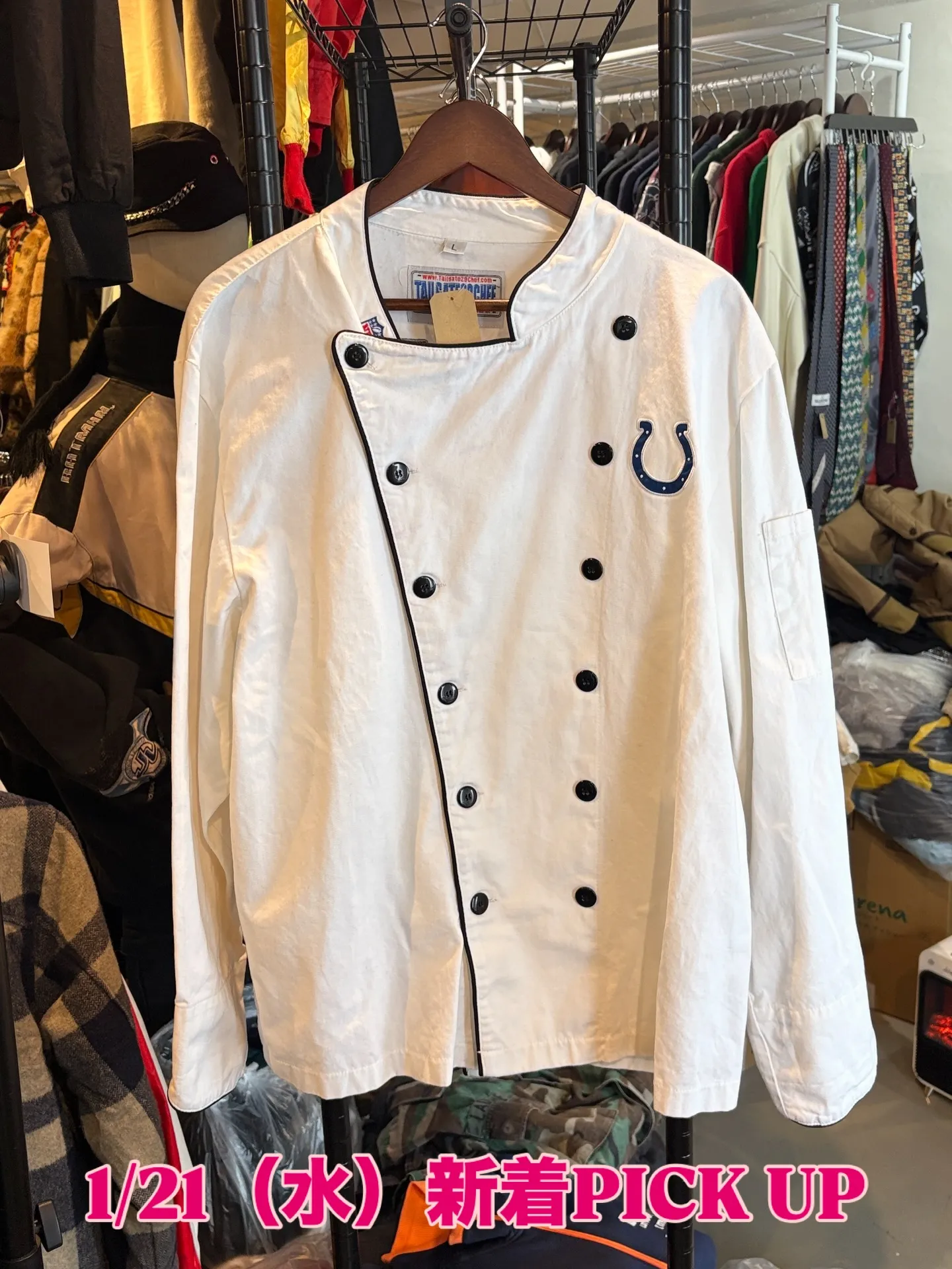 【商品紹介】COLTS NFL シェフジャケット / Whi...