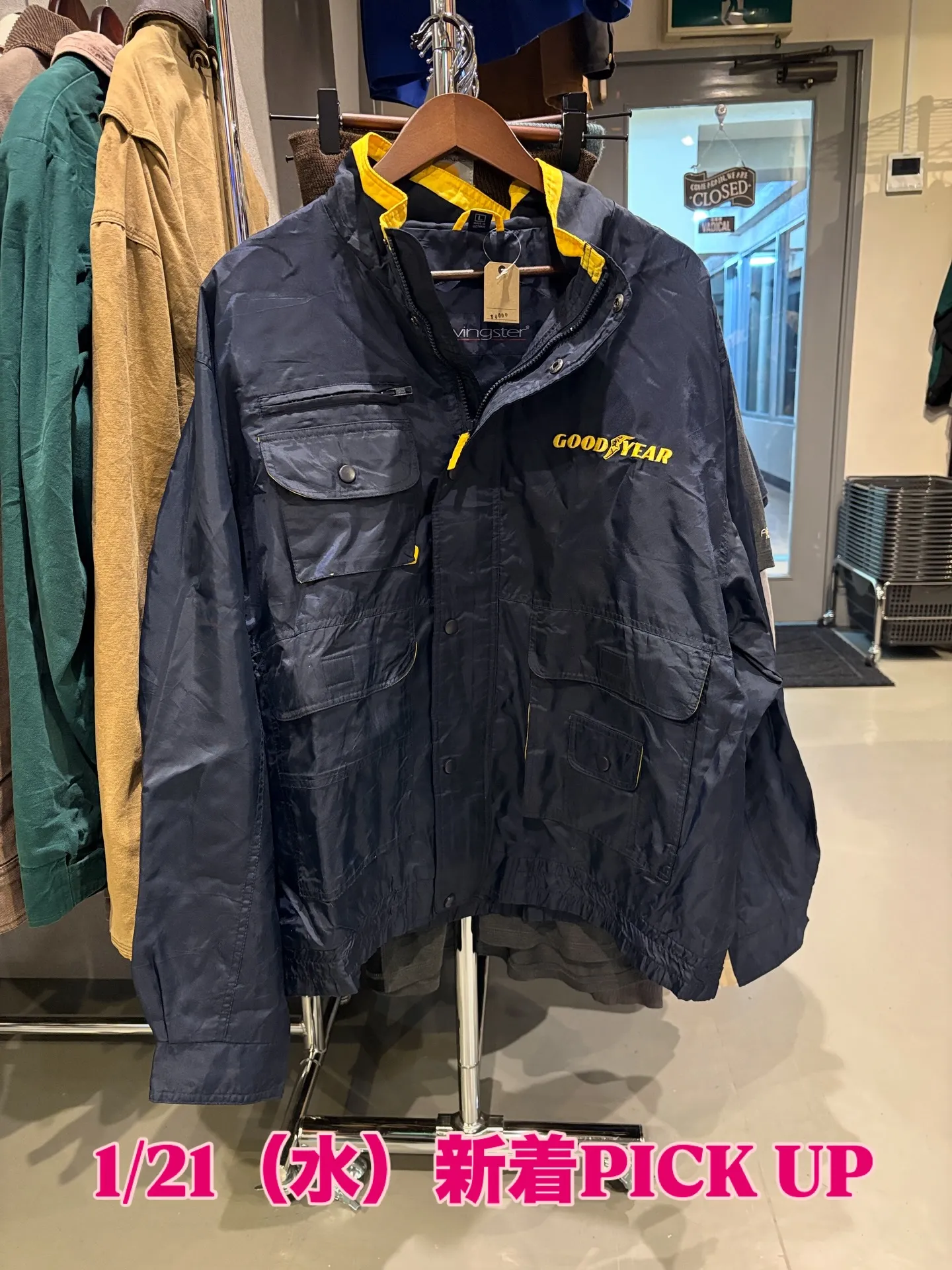 【商品紹介】SWINGSTER × GOODYEAR ロゴ刺...